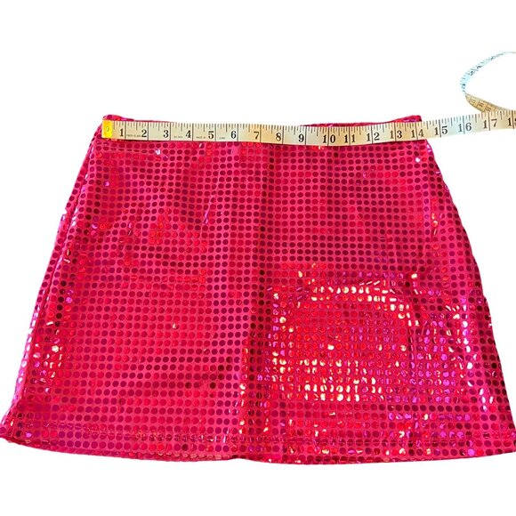 Vintage Y2K | Formula X | Hot Pink | Sparkle | Mini Skirt | Size (M) - Picture 3 of 7